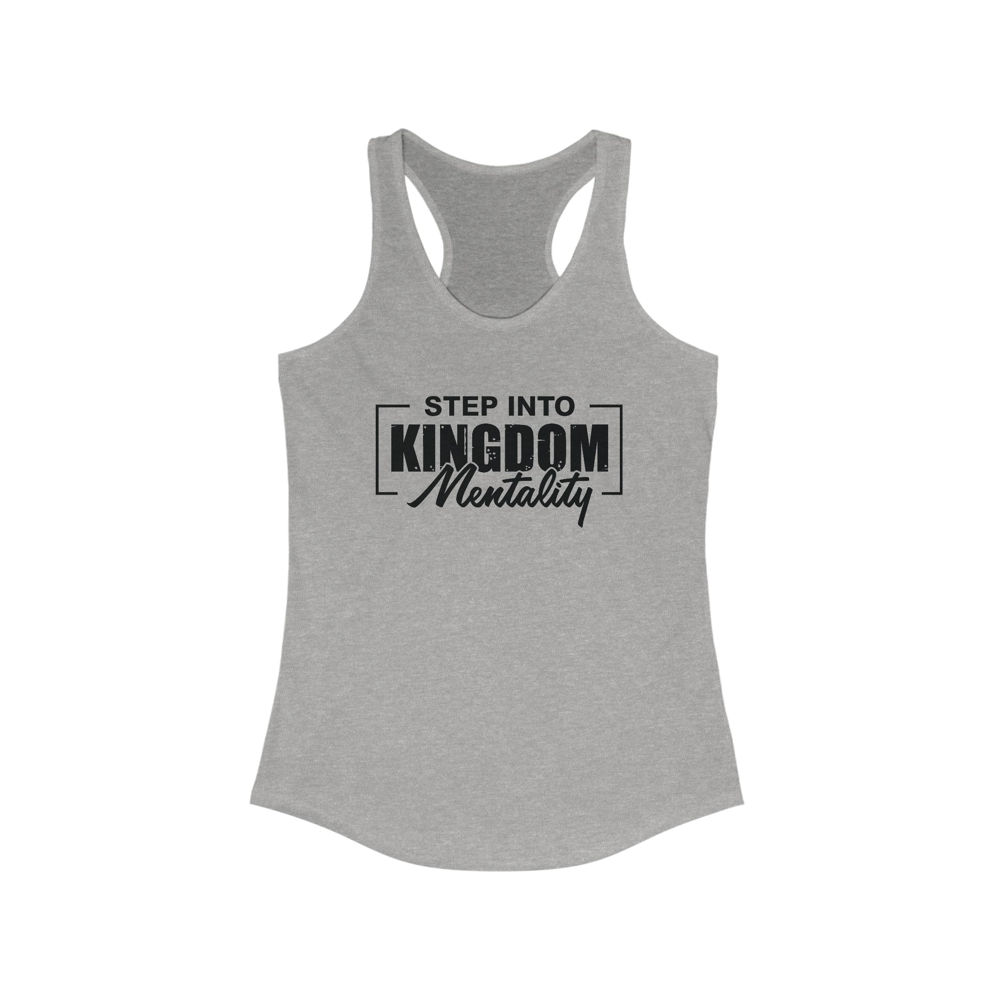 Women's Ideal Racerback Tank Inspirational message