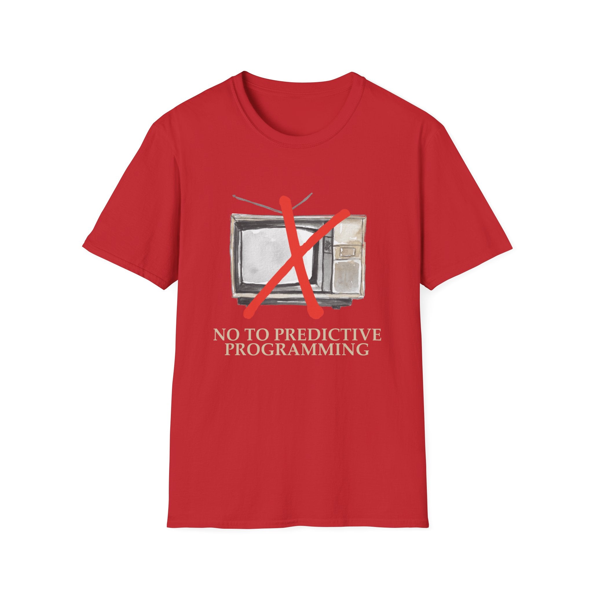 Unisex Softstyle T-Shirt-No to predictive programming message