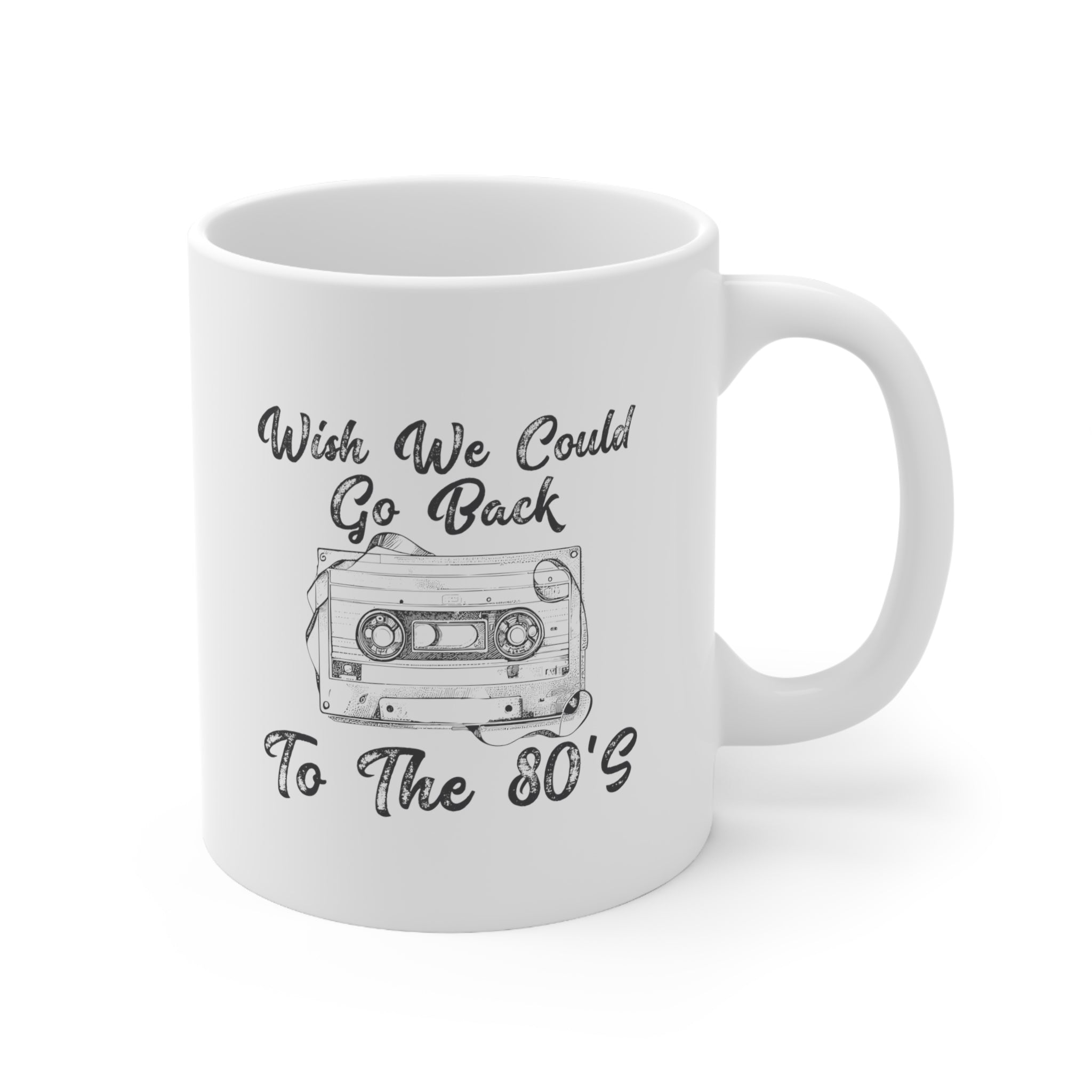 Ceramic Mug 11oz 80's casette tape cup